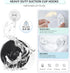VIS'V Suction Cup Hooks, Small Heavy Duty Shower Suction Hooks, Removable and Reusable, Clear, 2 Pcs