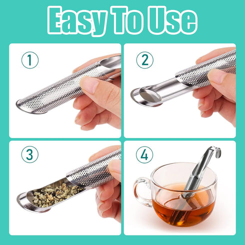 3 1 Pcs Tea Infuser and Brush, tea diffusers for loose teaTea Infuser for Loose Tea Leaf, Coffee, Spices