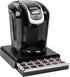 Mind Reader Single Serve Coffee Pod Drawer, 36 Pod Capacity Countertop Organizer, Black