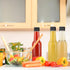 5 oz 6 Pack, Woozy Cap,150ml STARSIDE Hot Sauce Bottles Empty Pepper Sauce Bottle, Clear Glass Bottles with Leak Proof