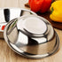 Stainless Steel Mixing Bowl - Flat Bottom Wide for Larger Capacity, Ecofriendly, Reusable, Heavy Duty 8.7" Set of 3