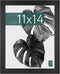 MCS Studio Gallery 11x14 Black Woodgrain Picture Frame, Rectangle Photo Frame for Photos, Posters & Art Prints (1-Pack)