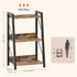 3-Tier BF303CJ01 HOOBRO Ladder Shelf, Bookshelf, Corner Bookcase, Small Bookshelf with Metal Frame, for Living Room