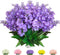 Artificial Flowers Bouquets, Wisteria Hyacinth Fake Bulk for Vase Home Decor, UV Resistant for Indoors, Outdoors,