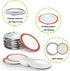 Mason Jar Lids Regular Mouth Canning Lid for Ball, Kerr Jars - 24-Count Split-Type with Airtight Seal