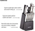 Farberware 15-Piece High-Carbon Stamped Stainless Steel Kitchen Knife Set with Wood Block