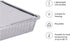 MATANA 9x9 Aluminum Pans with Lids, 25 Pack Disposable Aluminum Foil Cake Baking Pans