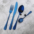 JASHII Matte Silverware Set, 24-Piece Stainless Steel Satin Finish Flatware Set for 6, Kitchen Utensil Set, Tableware