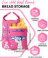 Brezlio 2 Pack Beeswax Bread Bags Reusable for Homemade Sourdough - Large Cotton Bread Storage Bags - Keeps Bread Fresh