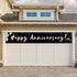 Romantic Happy Anniversary Decorations Banner - Black 118"x20" Bilingual "Feliz Aniversario" Wedding Party Decor