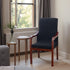 Deisy Dee Black Stretch Slipcovers for Mid Century Arm Chairs - Perfect Fit Accent Chair Covers