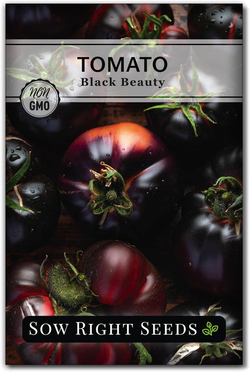 Sow Right Seeds - Black Beauty Tomato Seeds for Planting - Non-GMO