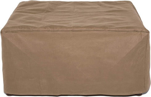 DUCKCOVERS Essential Water-Resistant 32 Inch Square Patio Ottoman/Side Table Cover, Outdoor Ottoman