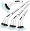 Electric Spin Scrubber, Shower Scrubber with Extendable Arm, Dual-Speed and 3 Brush Heads for Bathroom