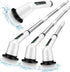 Electric Spin Scrubber, Shower Scrubber with Extendable Arm, Dual-Speed and 3 Brush Heads for Bathroom