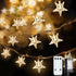 JOLYMOLY Star String Lights Plug in, 59 Ft 100 LED Star Fairy