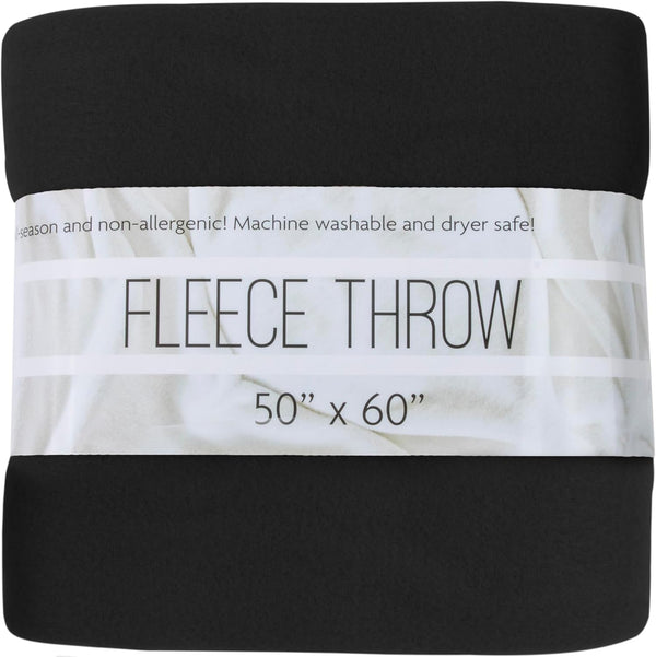 Ultra Soft Hypoallergenic Fleece Throw Blanket, 50x60, for Livingroom, Couch, Chair, Bed