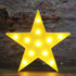 LED Marquee Star Sign Night Light, Battery Operated Star Shape Desk Table
