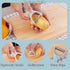 Magicorange Travel Cutting Board Set, 3 Pcs Mini Camping Plastic Cutting Boards & Stainless Steel Knife with Sheath,