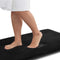 Genteele Memory Foam Bath Mat - Non Slip Absorbent Velvet Bathroom Rug (17 x 24 inches, Black)