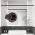 BRIOFOX Extra-Large Adhesive Shower Curtain Rod Holder, No Drilling, 2 Pack, Transparent Retainer