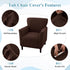 LiveGo Stretch Banquet Armchair Covers, Soft Jacquard Accent Chair Cover with Arms, Armchair Slipcovers Furniture