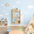 BOSAIDONG 3-Tier 3 Wall Mounted Kids BookshelfHanging Kids Bookcase, Toy and Book Storage Bookshelf in Bedroom, Living