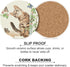 Set 6, 4 Inch Cat with Butterflies Coasters for Drinks of Absorbent Diatomite Ceramics Coasters for Coffee Table