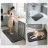 Yimobra Memory Foam Bathroom Rugs Set, 2 Piece Quick Dry Non-Slip Bath Mat for Tub Shower & Sink (Dark Gray)