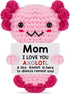 Mom Gifts from Daughter, Mini Crochet Axolotl for for Mothers Birthday Christmas
