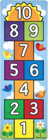Melissa & Doug Hop and Count Hopscotch Game Rug - 3 pcs, 78.5 x 26.5 inches