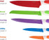 EatNeat 12 Piece Knife and Cutting Board Set: Premium Colorful Non-Stick Stainless Steel Chef Knife with Protective Sheaths & Sharpener - Cooking Gifts Idea - Ergonomic Sharp Knives for Kitchen by EatNeat