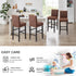 Set 4, FUANGUI Bar Stool Covers of Stretch Removable Bar Stool Seat Covers with Backs Slipcovers, Bar Chair Covers