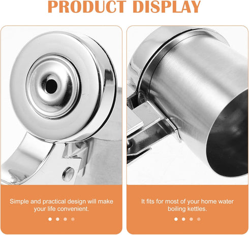 Tea Kettle Pot Whistle Replacement: Stainless Steel Teapot Whistle Water Boiling Kettle Warning Whistle Nozzle Teapot Spout Tip Kettle Accessory by UPKOCH