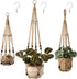Mkono 3 Pack Macrame Plant Hangers Indoor Different Size Hanging Planter Basket