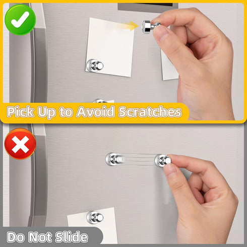 VNDUEEY Refrigerator Magnets, 16pcs Small Magnets for Fridge, Strong Magnetic Clips for Classroom Organization, Cute