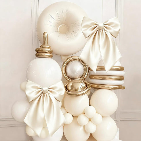 23x11 Big Bow Decor Cream White Large Coquette Bow as Crib Skirt Girls Room Wall Hanging Gift Coquette Birthday Party