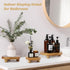 SPHOSWHP Brown,3PCS Wooden Plant Stands,Wood Risers Indoor Outdoor for Decor,Wooden Stool Display Stand for Home Table