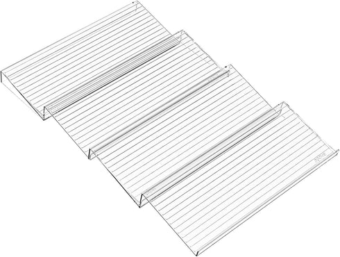Yieach 4 Pack 11'' 22'' Adjustable In Drawer Spice Organizer - Expandable From to - Acrylic Drawer Seasoning