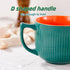 Ceramic Soup Bowl with Handle and Vented Lid, 32oz Large Deep Soup Mug for Ramen and Instant Noodle, Microwave Safe,