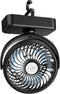 Portable Camping Fan with LED Lights, Small Tent Fan, 40 Working Hours Rechargeable USB Battery Fan for Travel &