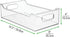 mDesign Wide Plastic Kitchen Storage Container Bins with Handles -Organization in Pantry, Cabinet, Refrigerator
