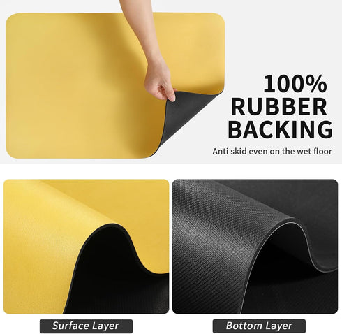 Coffee Mat, Absorbent Coffee Bar Mat for Countertops, Fits Under Coffee Maker Espresso Machine