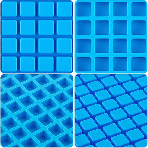 JOERSH Square Silicone Candy Molds, 252 Cavity for Hard Candy, Gummy, Chocolate, Caramels, Ice Cubes