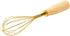 Bloomingville Gold Finish Whisk, 10.25" Standing Stainless Steel Wood Handle