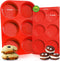 Walfos Silicone Muffin Top Pan Set, Non-Stick Whoopie Pie Baking Pans, Food Grade, Set of 2, Dishwasher Safe