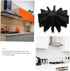 2pcs Chimney Brush Dryer Vent Cleaner Drill Attachment - Duct Brush Replacement Vent Brush Cleaning Tools