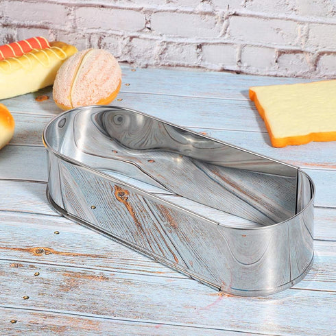 Oval Cake Tools Stainless Steel Baking Ring - Non Stick Retractable Cake Tools for DIY Baking