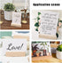OLYCRAFT 20pcs Wood Place Card Holders for Wedding Party Events Decoration, Table Number Stand Mini Blackboard