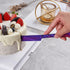 Purple Wedding Cake Knife and Server Set, Stainless Steel Cake Cutting Set for Wedding, Birthday, Party